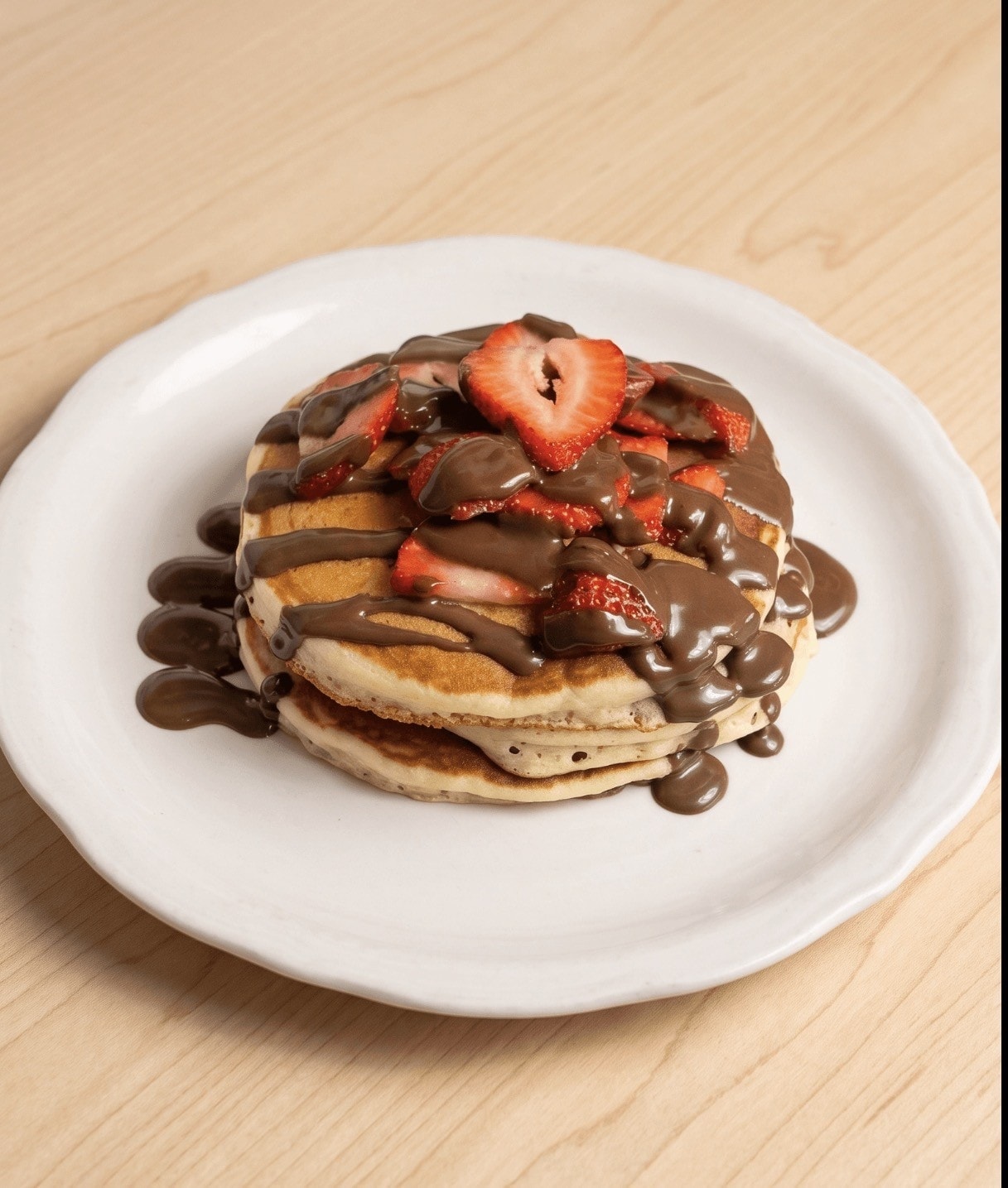 Strawberry Chocolate Pancakes